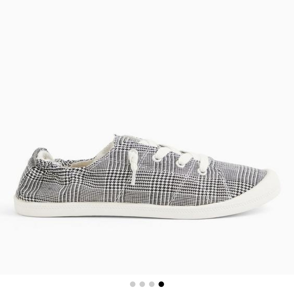 Torrid Kids Black and White Checkered Sneakers